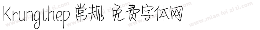 Krungthep 常规字体转换